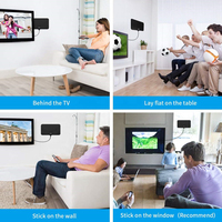 Antenne de télévision numérique 1080P 4K, livraison gratuite, antenne intérieure de télévision numérique HD UHF, film VHF