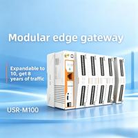 工业物联网边缘网关，带 4G LTE CAT1 RS485 接口，支持 Modbus/JSON 边缘计算，MQTT，宽电压 DC 9-36V