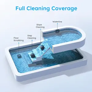 Nettoyeur de <span class=keywords><strong>piscine</strong></span> automatique à ramper et à autonettoyage, antidérapant, portable, léger, en ABS, pour <span class=keywords><strong>piscine</strong></span> familiale - Product Image 4