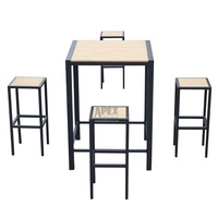 Ensemble de Table de Bar industriel avec 4 tabourets de Bar