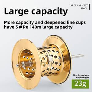 Carrete de Pesca de Lanzamiento con Rueda de Gota de Agua, de Fibra de Carbono, Relación 6.3:1, Doble Manivela, 6+1 Rodamientos de Bolas, para Pesca en Lago, Último Modelo, Venta al por Mayor - Product Image 4