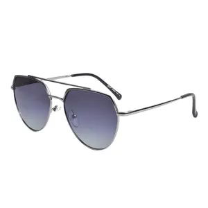 UV400 металлические солнцезащитные очки от производителя, модные мужские и женские поляризационные солнцезащитные очки с линзами из поликарбоната и переменного тока