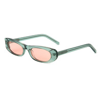 Lunettes de soleil ovales classiques en acétate, modèle de luxe, nouveau design, tendance rétro haut de gamme, petite monture en acétate, personnalisées 2025