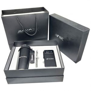 Promotional Luxury Corporate 3-in-1 Gift Set With Stainless Steel Coffee <b>Mug</b> Metal Pen Power Bank for Business Gift Box - Product Image 1