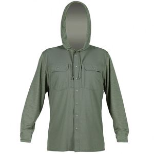 Camisas con Capucha, Protección Solar UPF 50, Manga Larga, Logotipo Personalizado, Camisa de Pesca con Capucha para Hombre - Product Image 4