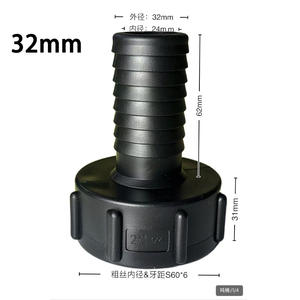 Conectores para Contenedores IBC, Conector de Plástico de 1 Pulgada, Adaptador de Manguera de 19 mm para Bidones de Productos Químicos, Bidones de Urea - Product Image 3