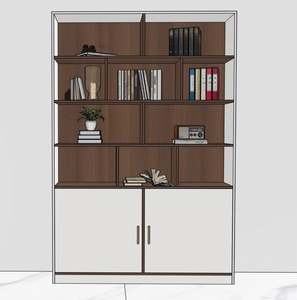 Solid Wood Modern 5-Tier <b>Floor</b>-to-Ceiling Living Room Bedroom Storage Bookshelf Multi-Function Office Bookcase - Product Image 4