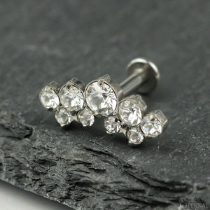 <span class=keywords><strong>Piercing</strong></span> pour les lèvres en titane de qualité médicale ASTM F136 éternel - Product Image 4