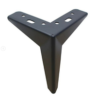Pieds de table basse en métal chromé de haute qualité et durables de 15cm de hauteur pieds de canapé en or