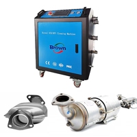 Macchina Professionale per la Pulizia del DPF BR-SCR-B02 di Brown per Auto a Benzina, Serbatoio d'Acqua da 120L, Potenza 14Kw