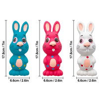 Lapin Latex Squeaky Dog Chew Toy Jouet interactif pour animaux de compagnie pour petites et moyennes races