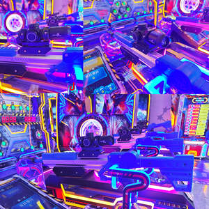 Новая игровая консоль-симулятор стрельбы с монетоприемником, поддержка английского языка, для 4 игроков, с возможностью выбора цвета - Product Image 5