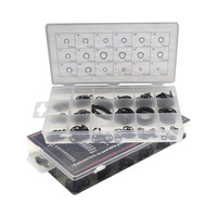 SYD-1066 225PCS 18 Sizes DIN Internal & External 4.8-12.9 Grade 6mm ID Black Galvanized Steel Retaining Rings for M10 Screws
