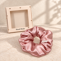 Chouchous en Soie de Mûrier 100% Pure de Luxe, Vente Directe Usine, pour Coiffure Féminine et Emballage Cadeau Commercial