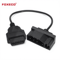 Connecteurs OBD II 7 broches de qualité automobile et moto, âme en cuivre, isolation PVC, 12V, longueur personnalisée, programmation automobile en profondeur