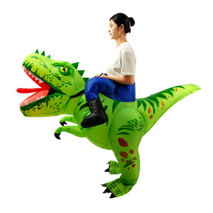 Halloween dành cho người lớn Inflatable Ride-on T-REX khủng long trang phục vui không khí Blow-up phù hợp với cosplay giáng sinh Đảng Inflatable trang phục - Product Image 3