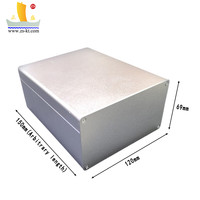 Boîtier de contrôle en alliage d'aluminium anodisé 6063, mini-boîtier PC, boîtiers d'instruments électroniques IP54, corps divisé, fourni par l'usine