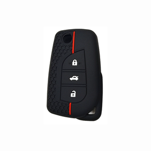 Housse de protection en silicone pour télécommande de voiture pour Toyota Auris Corolla Avensis Verso Yaris <span class=keywords><strong>Aygo</strong></span> Scion TC IM Camry RAV4 Forturner Hilux - Product Image 1