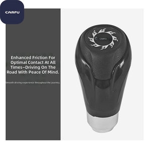 CARFU AC-280 Comfortable Resistant Lightweight Shift <b>Knob</b> ABS Car <b>Gear</b> Head Manual Automatic Universal Interior - Product Image 5
