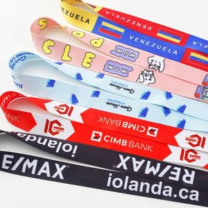 Lanière personnalisée en polyester par sublimation, cordon de cou couleur personnalisée, porte-badge nominatif avec logo - Product Image 4