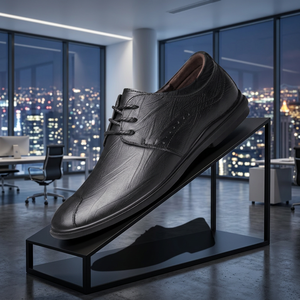 Zapatos de Cuero para Hombre de Alta Calidad, Modelo 2026, Modernos, para Oficina y Negocios, Ligeros, de Tacón Bajo, para Entrevistas y Vestir - Product Image 1