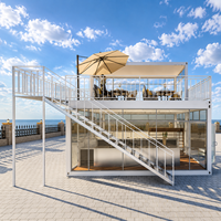 Maison conteneur préfabriquée mobile sur mesure pour café, isolée, écologique, avec certification CE