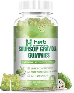 Gomitas de Musgo Marino de Marca Privada OEM/ODM, Ricas en Minerales, Vitaminas y Fibra Dietética, 60 Unidades, Control de Energía, Ayuda a Mejorar - Product Image 1