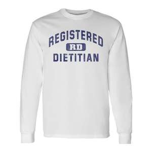 Camiseta de manga larga para dietista registrada, camiseta vintage de nutricionista - Product Image 1