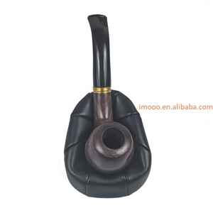 Prix usine tabac tuyau support cigare tuyau présentoir support Portable réglable support hommes cadeaux en cuir tuyau support - Product Image 6