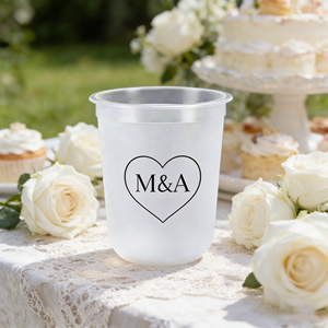 Gobelet en plastique en forme de U personnalisé Bocai avec logo, 14 oz, 16 oz, 24 oz, transparent givré, jetable, pour smoothies, gobelet à thé au lait à bulles en PP rigide pour mariage - Product Image 2