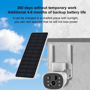 Ngoài trời năng lượng mặt trời không dây WIFI <span class=keywords><strong>CCTV</strong></span> Mạng <span class=keywords><strong>Camera</strong></span> đầy đủ màu sắc tầm nhìn ban đêm CMOS cảm biến pin năng lượng thấp được xây dựng trong mic đám mây - Product Image 5