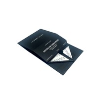 Boîte cadeau magnétique noire de luxe avec logo en feuille d'or, boîte rigide personnalisée pour produits de soin du linge, parfums et portefeuilles