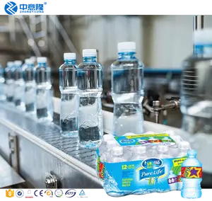 High Tech Automatic 1000-20000bph Pet Bottle Liquid Filler Mineral Water Bottling Packing 3 In 1 Filling Machine