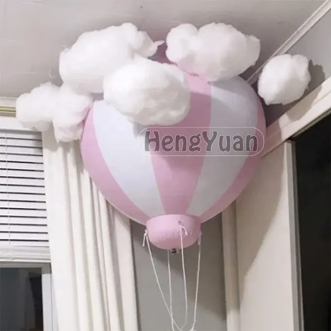 Kunden spezifische Party Promotion Luftballon 3ft/5ft halben Heißluft ballon PVC aufblasbarer hängender Ballon für Party dekoration
