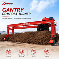 Retourneur de compost industriel pour la production à grande échelle d'engrais organiques et de fumier