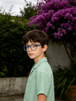 Personnalisation de lunettes optiques rondes en acétate de luxe, montures de lunettes pour enfants haut de gamme, durables, confortables pour un usage quotidien, OEM/ODM