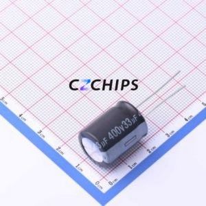 Condensador Electrolítico de Aluminio de Montaje Pasante EWH2GM330L20OT, Componente de Montaje Pasante (THT), D16xL20mm 33uF 20% 400V 16mm - Product Image 1