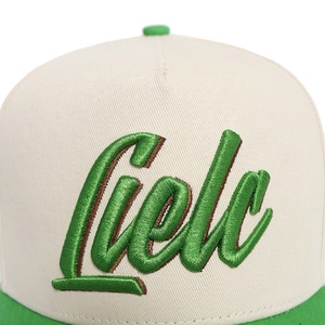 流行时尚双色高级帽子来样定做街装嘻哈5面板品牌Gorras 3D刺绣女士棒球帽 - Product Image 6