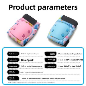 Ensemble de protection professionnel en néoprène pour patins à roulettes : casque, genouillères, coudières et protège-paumes pour la <span class=keywords><strong>s</strong></span>écurité extrême des enfants - Product Image 6