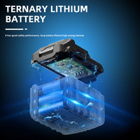 Scie à chaîne électrique 21V 8 pouces de haute qualité avec moteur sans balais au lithium, mini-scie pour bois, pierre et métal, kit d'outils électriques DIY, vente directe usine