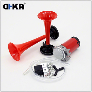 <span class=keywords><strong>Klaxon</strong></span> de voiture miniature en plastique rouge DHKA, style populaire, 12V 130dB, certifié CE, pour moto, bus, bateau, relais de <span class=keywords><strong>klaxon</strong></span> AS042 - Product Image 1
