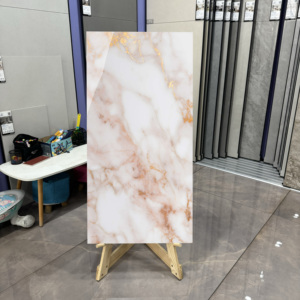 Bianco Arancione <span class=keywords><strong>Piastrelle</strong></span> di Pietra di Lusso Interior Soggiorno <span class=keywords><strong>Piastrelle</strong></span> di Marmo <span class=keywords><strong>Piastrelle</strong></span> per il Bagno e la Cucina porcellana Tile600 1200 - Product Image 5