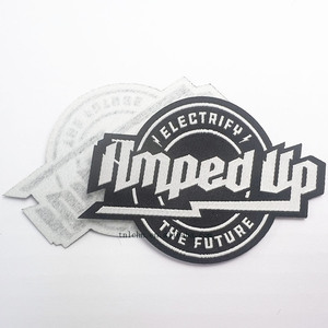 Custom Woven Label Patch Logo Label for Clothing Garment <strong>Sew</strong> <strong>on</strong> <strong>Velcro</strong> Backing Patches for Hat Jacket Bulk Wholesale Free Sample - Product Image 1