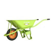 Brouette WB3800 en acier robuste, capacité de charge 150 kg, chariot agricole