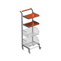 Étagère de rangement pour fruits et légumes de style chinois rétro, non pliable, multi-niveaux, séparateur de sol