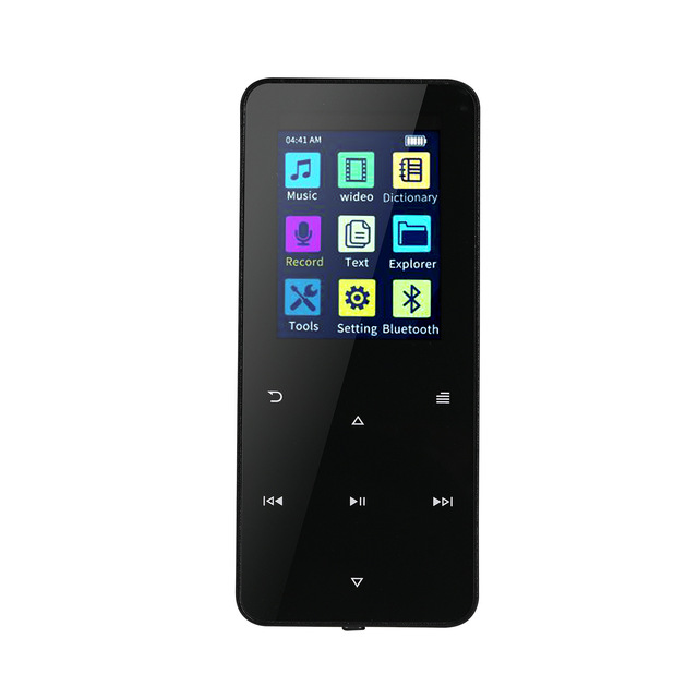 Portable Metal Bt MP3 Student Walkman MP4 Player FM Radio Recording and Card Slot for Lossless Music Playback and Study