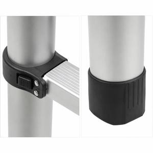 <span class=keywords><strong>Escalera</strong></span> Telescópica Plegable de Aluminio de 2.6m, Certificación EN131, Uso en Apartamentos, Capacidad de 150kg, 1 Año de Garantía - Product Image 2