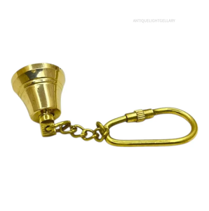 พวงกุญแจระฆังเรือทองเหลืองขนาดเล็ก ของตกแต่งกระเป๋าสไตล์โบราณ - Product Image 1