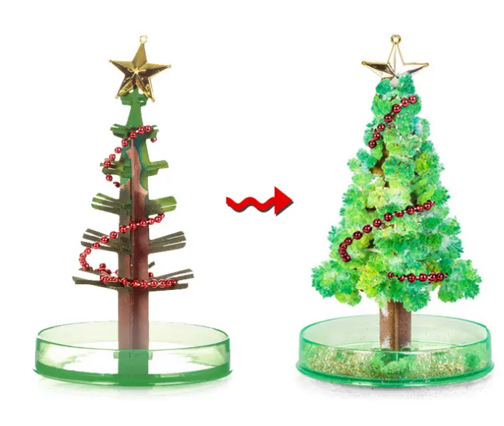 子供のおもちゃ成長するクリスマスツリーマジック面白いDIYマジック成長するツリー