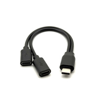 1/2 OTG charge 2-en-1 femelle câble adaptateur type-c double port femelle Photo Internet câble convertisseur